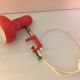 Orange articulated lamp vintage 60/70