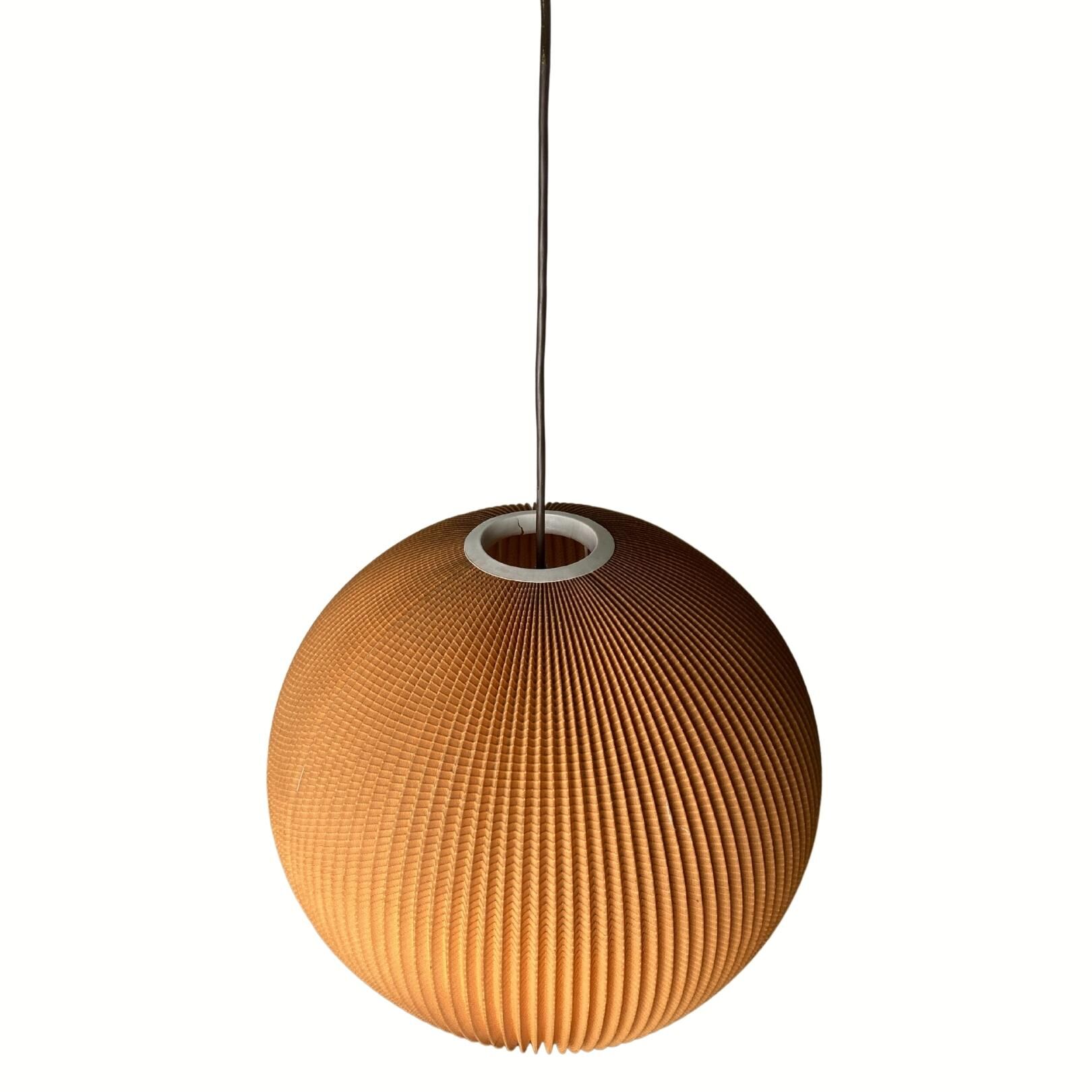 Space age cocoon plisse pendant lamps, 1960s