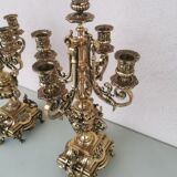 Pair of bronze candlesticks