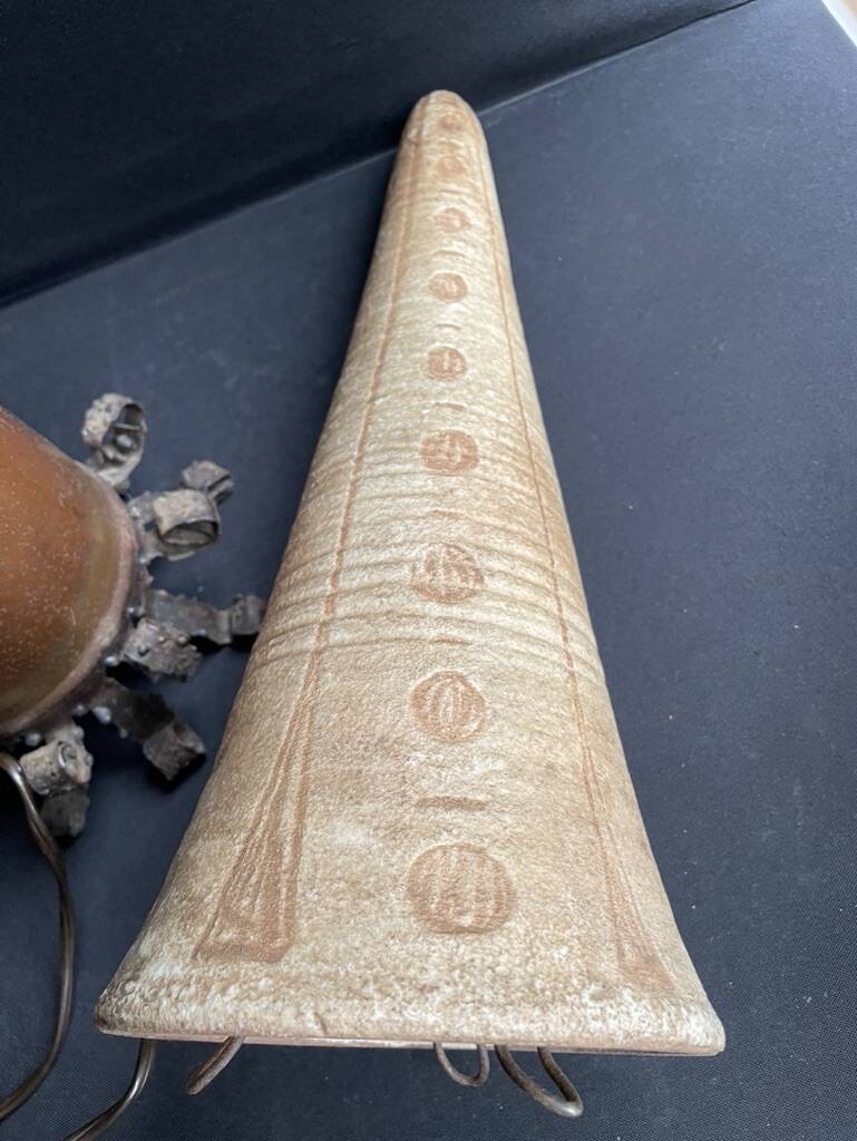 Accolay metal and ceramic lamp (1945-1989)