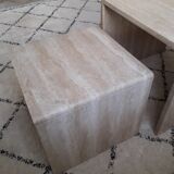 Travertine pull out tables