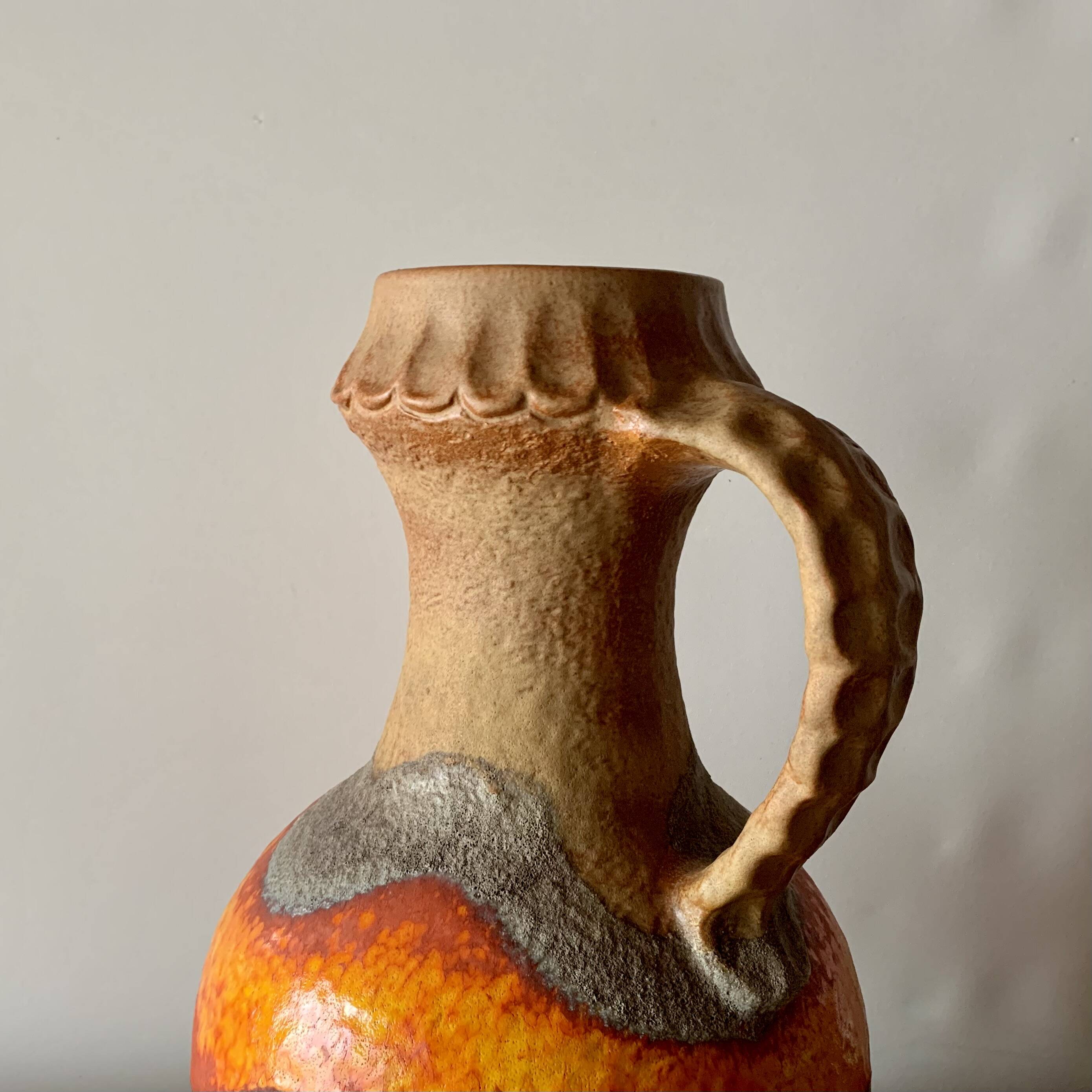 Large Fat Lava ceramic floor vase - West Germany - Dümler & Breiden 1006/50