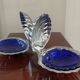 Pair of shell butter dishes from the 70s