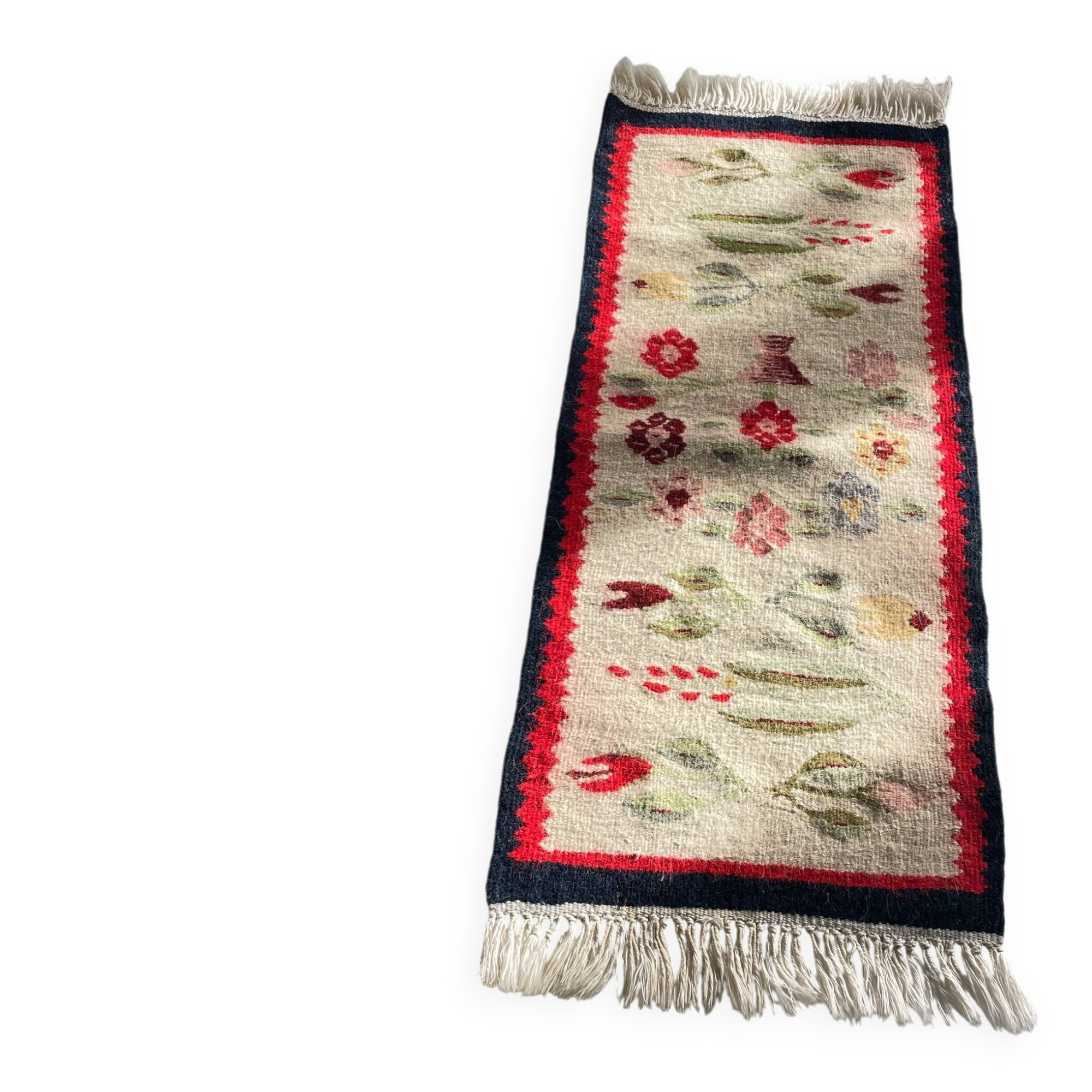 Tapis Rollakan décor de tulipes vintage