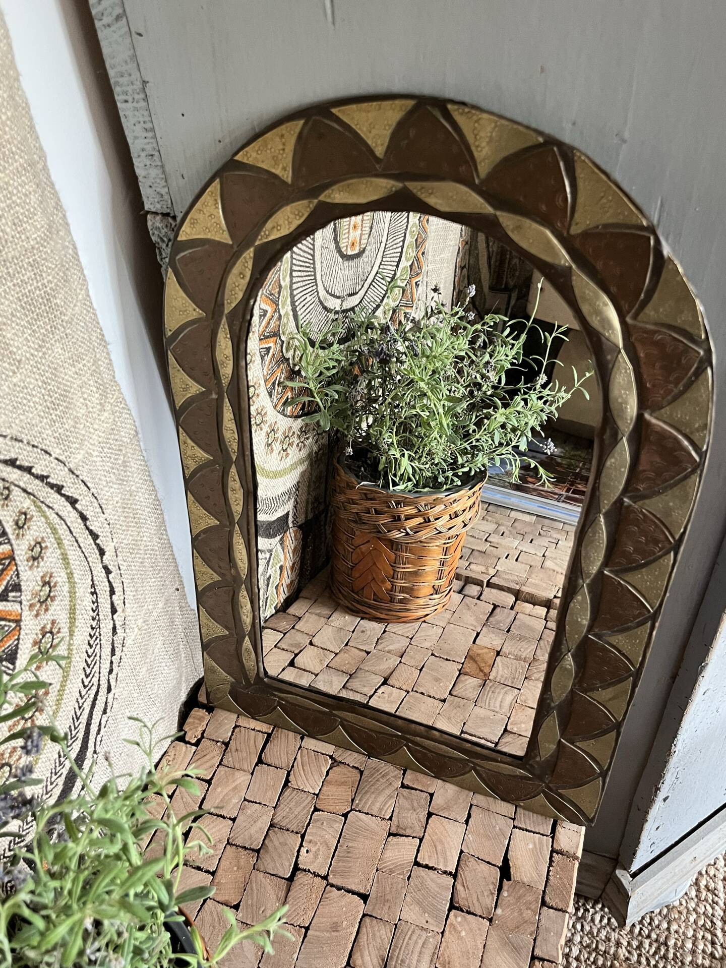 Miroir en laiton 