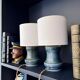 Pair of "Haddock" porcelain bedside lamps - 1950.