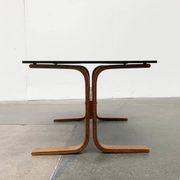 Set of 3 Norwegian Mi-Century Style Siesta Lounge Chairs and Glass Side Table by Ingmar Relling for Westnofa
