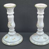 Pair of candlesticks Moustiers 21 cm