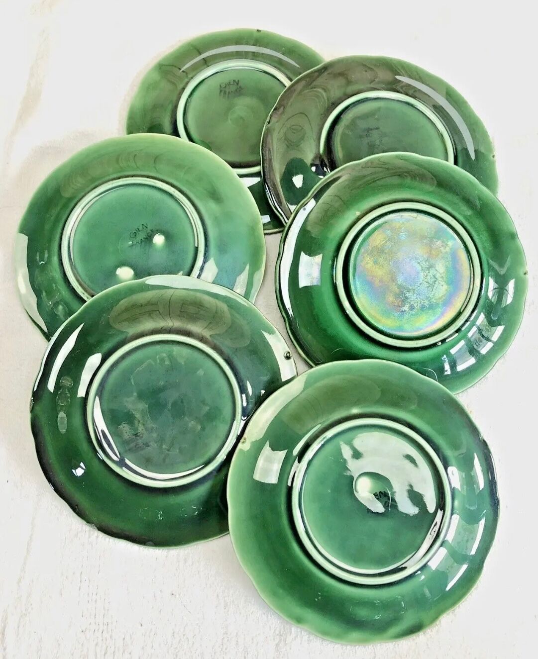 6 cups and coffee cups slurry Gien 1860/1871