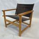 Vintage Safari Chair 1980s Hyllinge Møbler Denmark