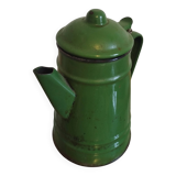 Enameled sheet metal teapot