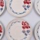6 cups and under coffee cups Digoin Sarreguemines décor Cannes