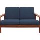 Two-seater teak canapé from the 1960s, Hans Wegner for Getama.