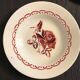 Lot of 3 plates art deco pattern 1940s