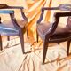 Pair of Empire style restoration armchairs from the 19th century.