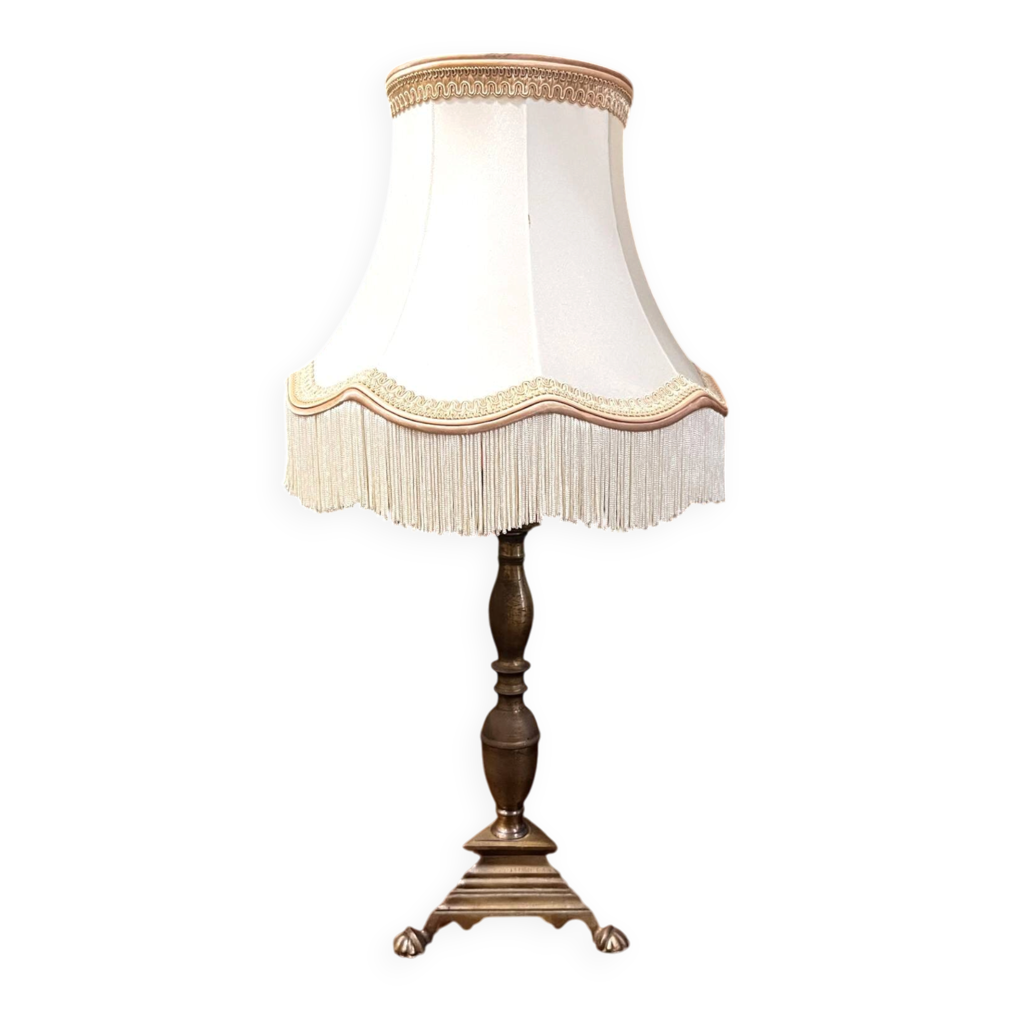 Antique brass lamp