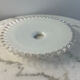 Abat-jour ancien en opaline blanche 25,5cm