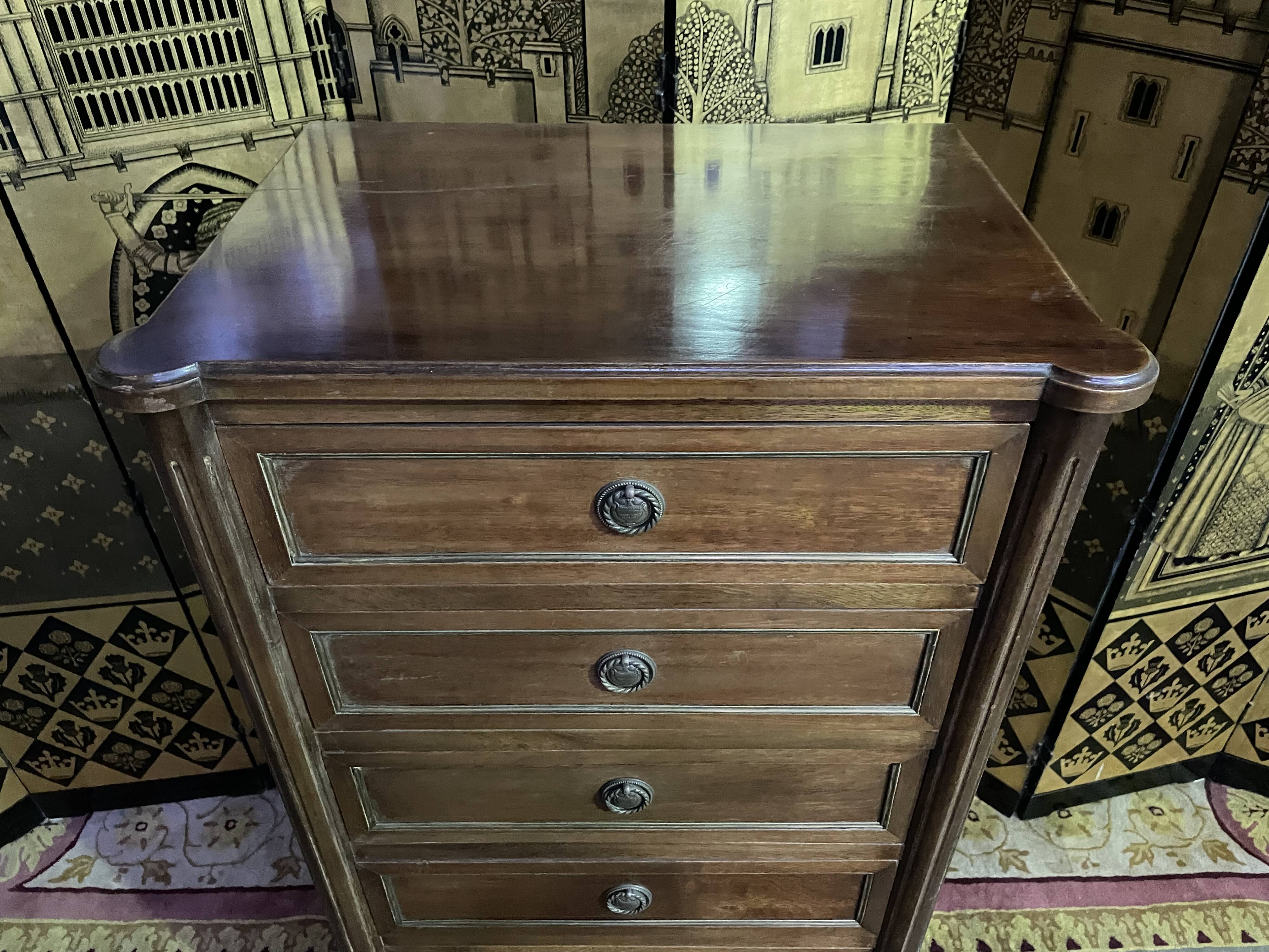 Semainier de style Louis XVI acajou