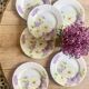 Lot de 6 assiettes plates anciennes - Reine Marguerite de KG Lunéville -