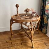Peacock rattan coffee table