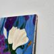 Tableau, huile sur toile fleurs