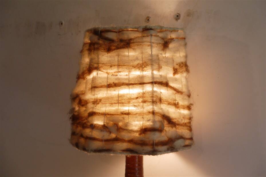 Terracotta lamp turned 1960
