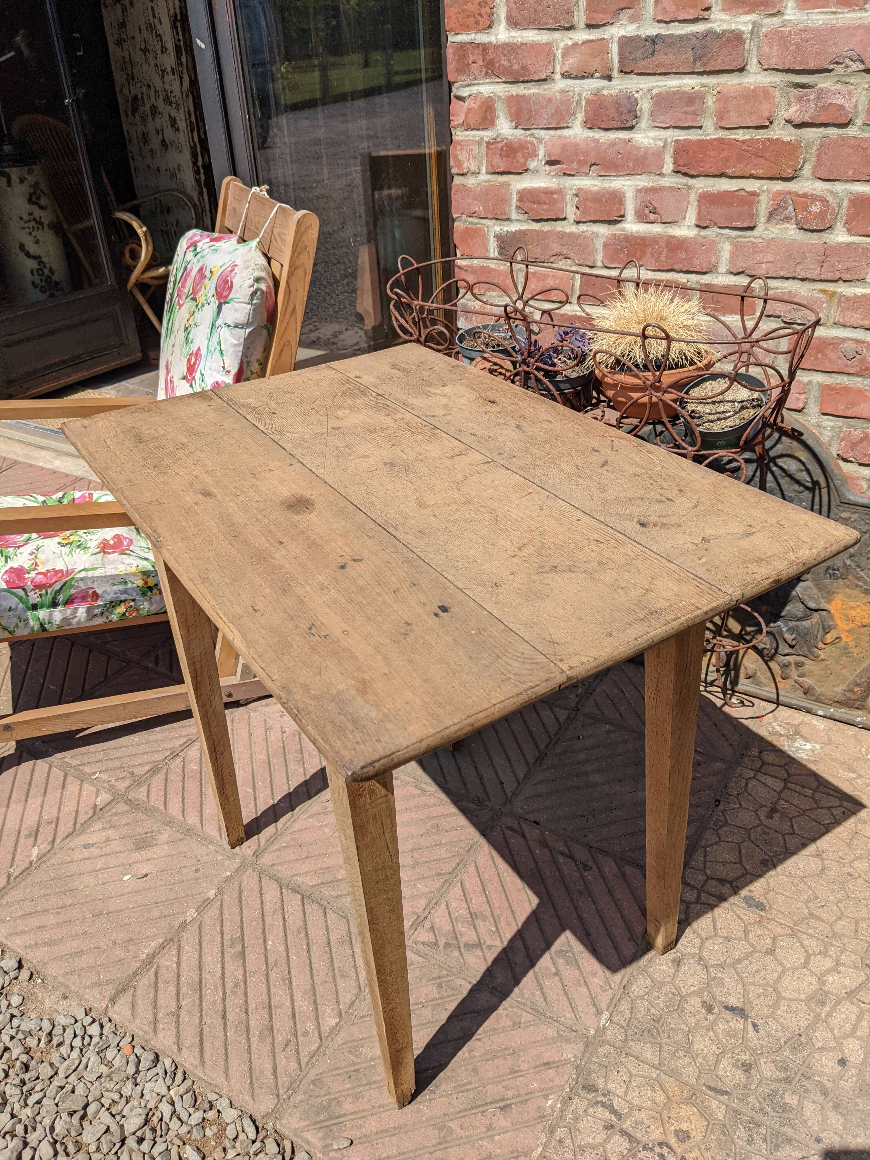 Small oak table