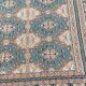 Persian wool rug blue green 125x190