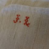 Rustic tablecloth square in hemp.