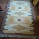Vintage yellow Scandinavian kilim rug