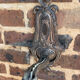 Made in France 607 - Wall lamp (1) - Art Nouveau - Silver bronze, Glass