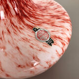 Vintage pop art opaline Florence vase design, Italy