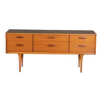 Commode buffet meuble tv rétro teck années 1960 austinsuite