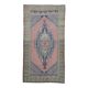 Vintage Turkish Oushak handmade wool runner rug 130x238