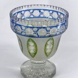 Vase en cristal de Bohème Fin XIXe