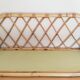 Vintage rattan wicker wall shelf