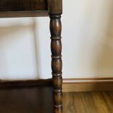 Wooden serving trolley
