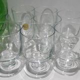 Set of 8 vintage crystal glasses