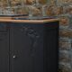 Art Deco buffet with 3 doors in black – Original marble