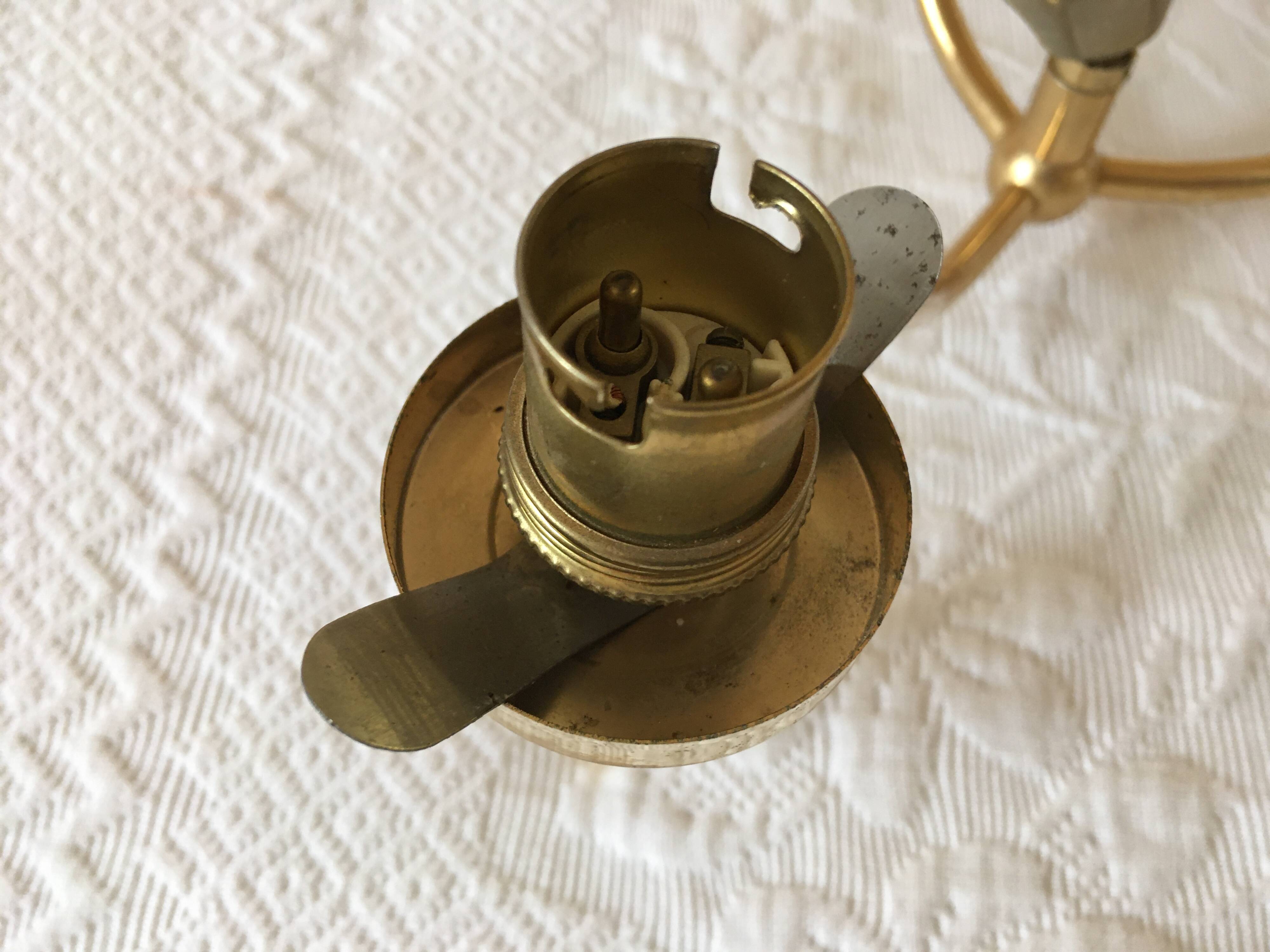 Romantic 3-branch chandelier