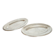 Oval silver-plated metal platters, Christofle