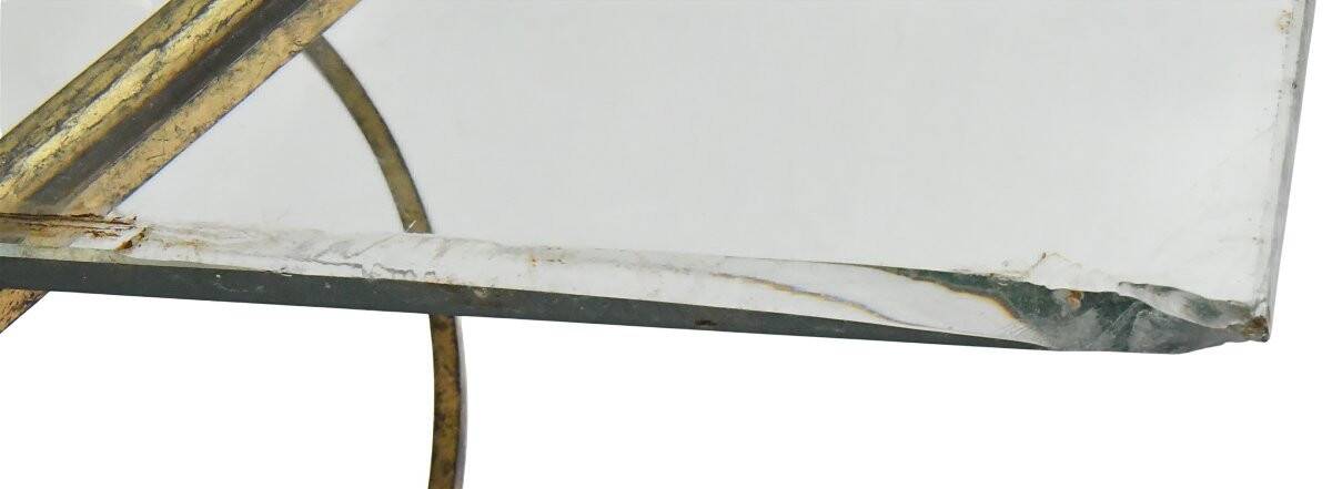 Coffee table in iron by Roger Thibier for the Ramsay house.