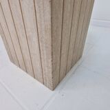 Italian Coffee Table in Travertine, 1980s