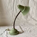 Metal and brass cocotte desk lamp - 1950