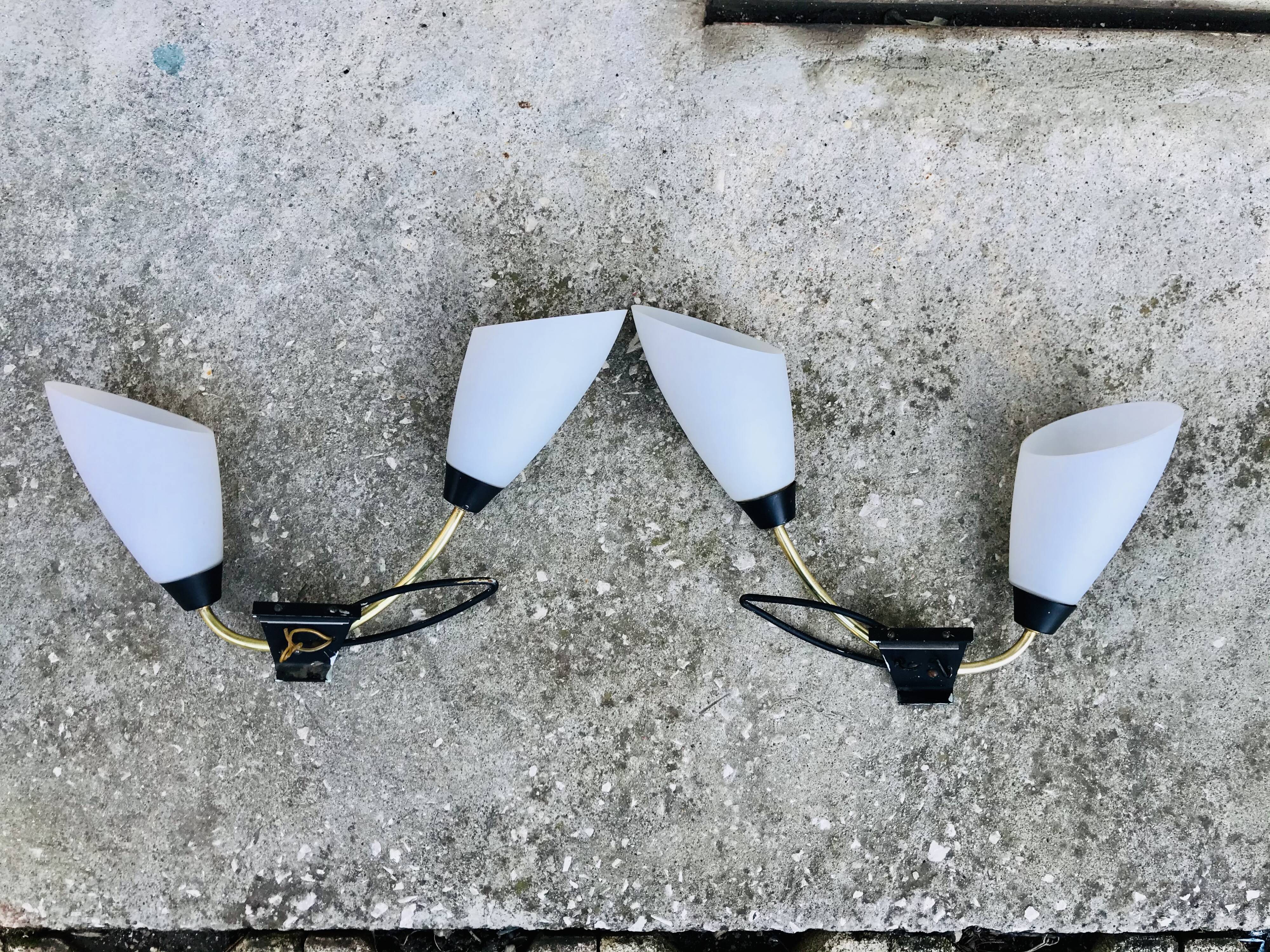 Pair of 50s wall light