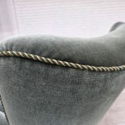 1960s, 3-seater Danish sofa, green furniture velour.