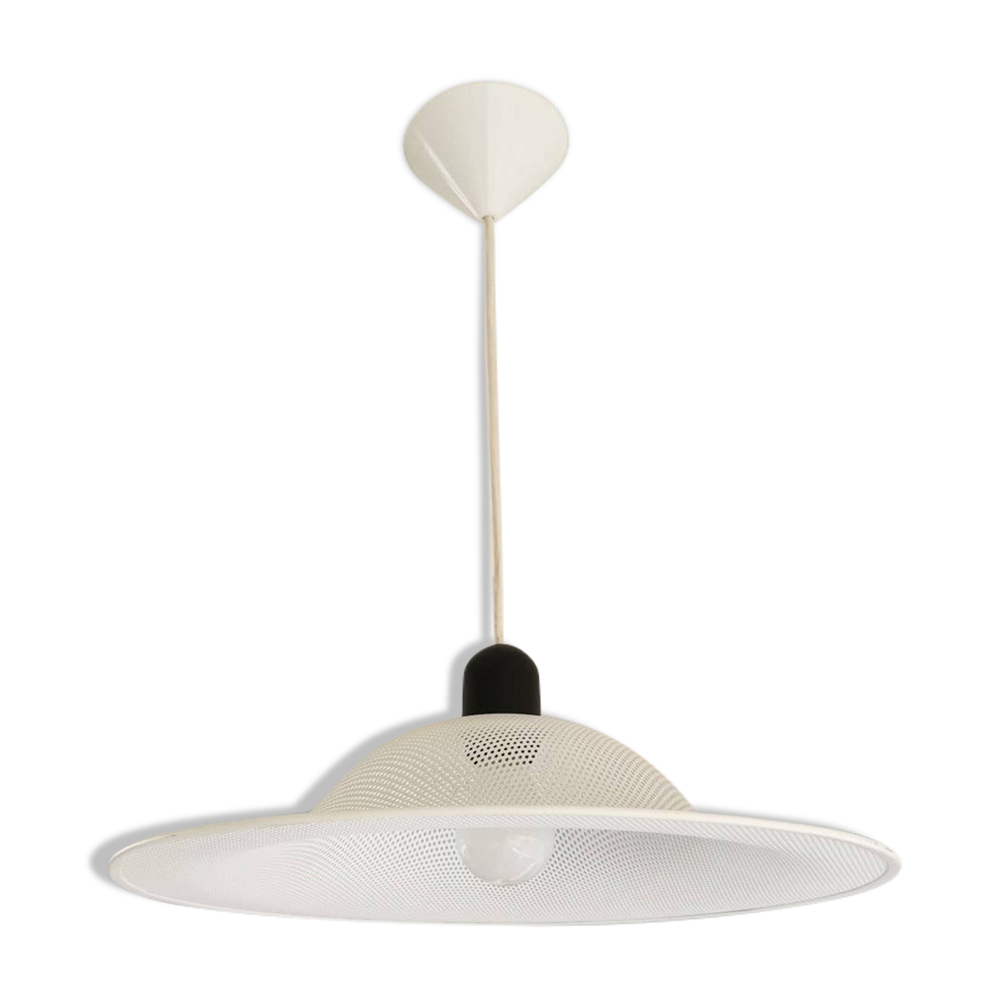 Vintage white metal suspension 1980