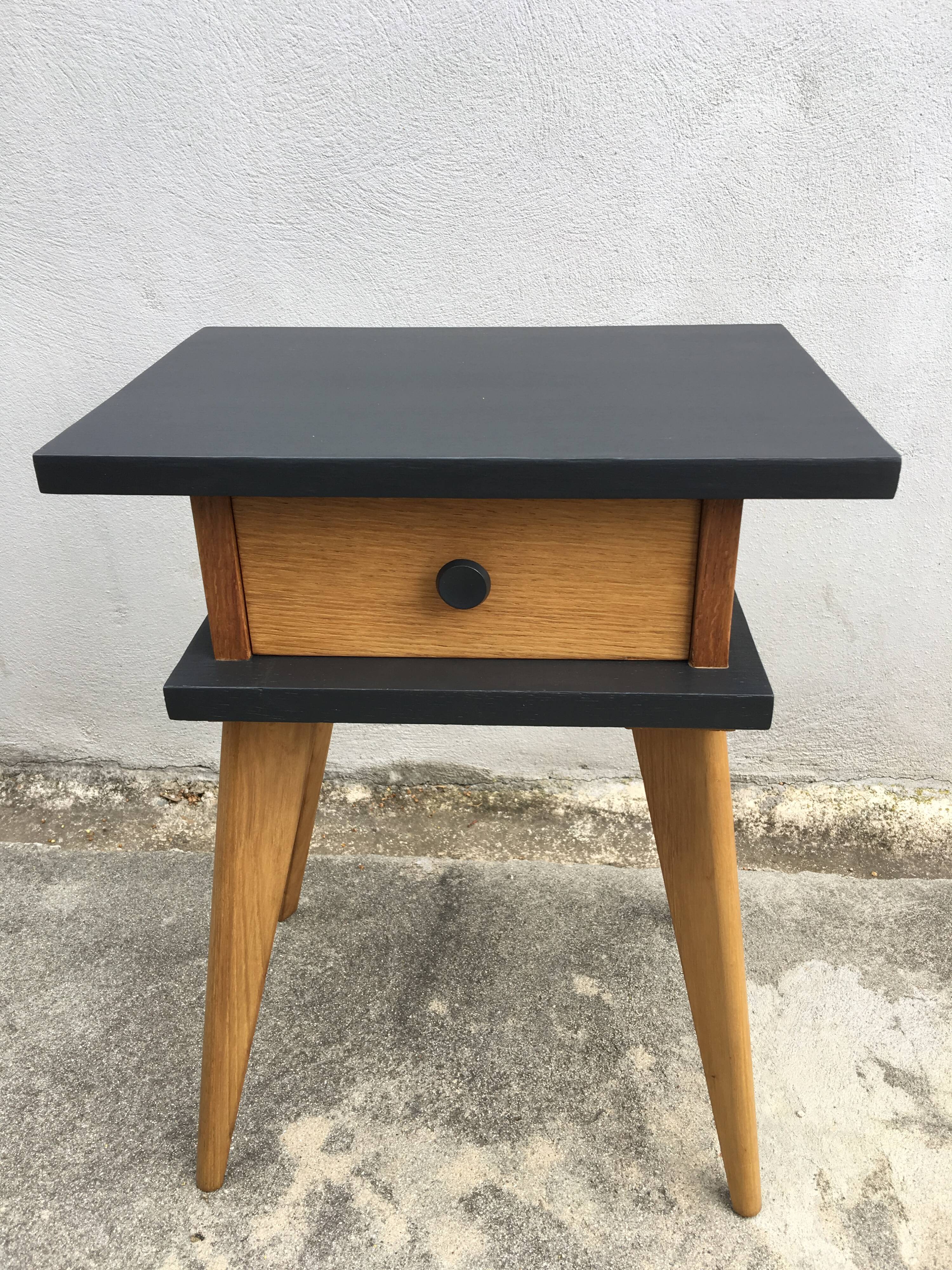 Vintage bedside feet compass restyled