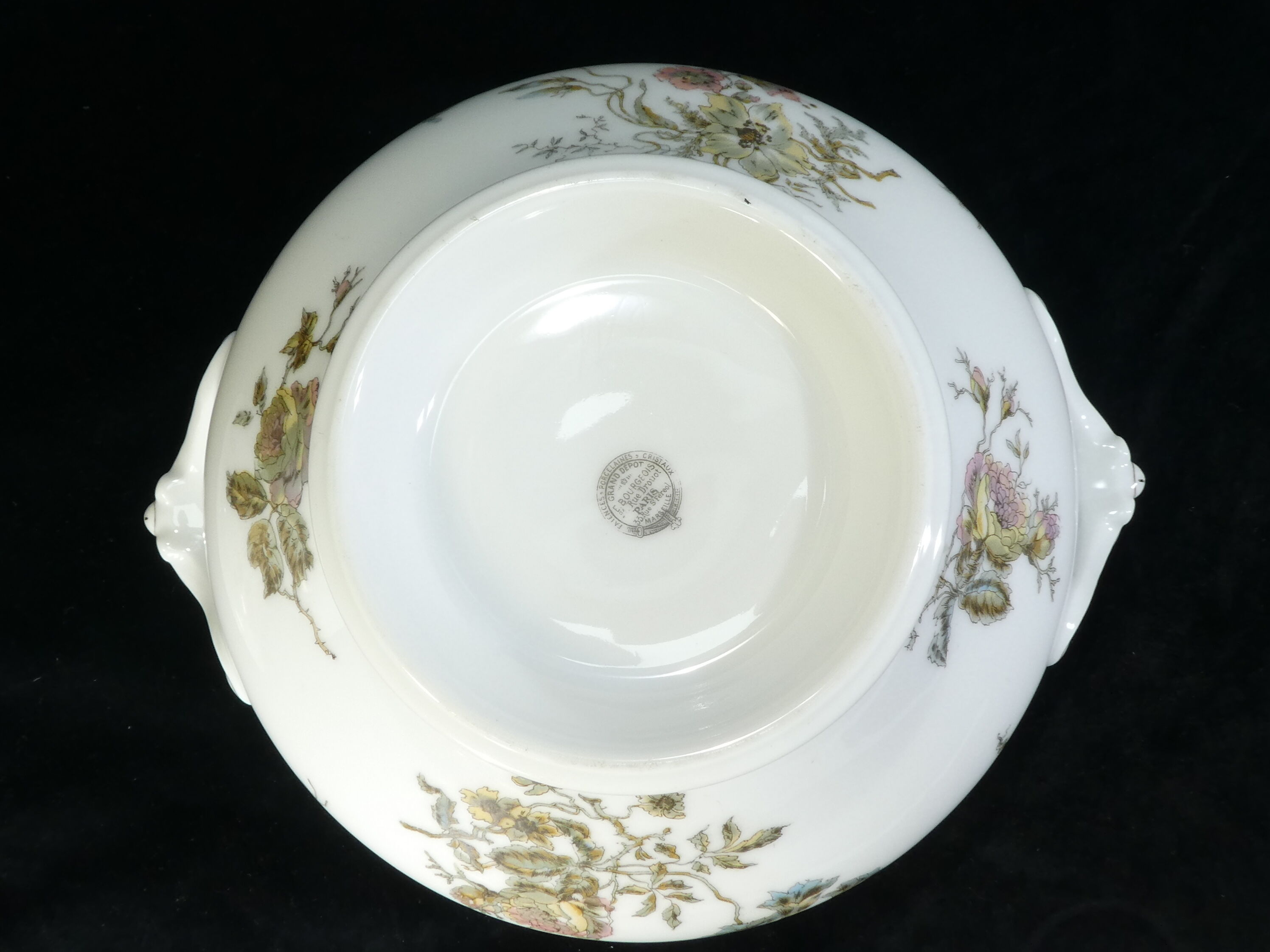 Limoges porcelain soup for E. Bourgeois Paris