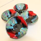 4 ceramic cups from Vallauris